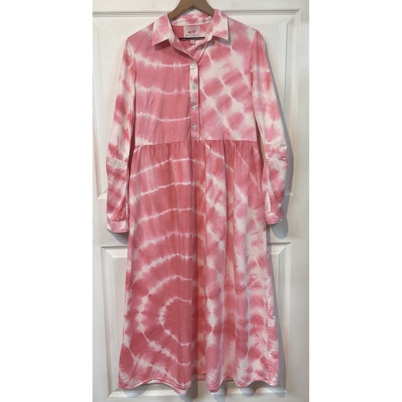 Banjanan Dresses & Skirts - Banjanan Dress in a pink tie-dye print Size Large